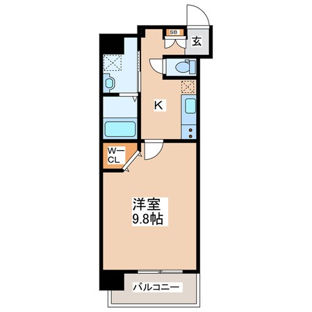 九品寺交差点駅 徒歩10分 2階の物件間取画像